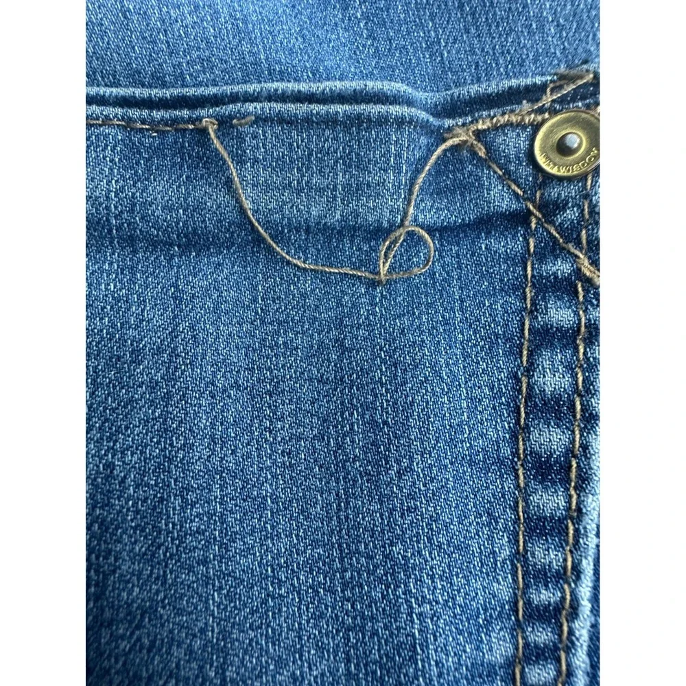 Wit & Wisdom Bermuda Shorts Womens 4 Blue Ab-solution Stretch Denim Knee Length